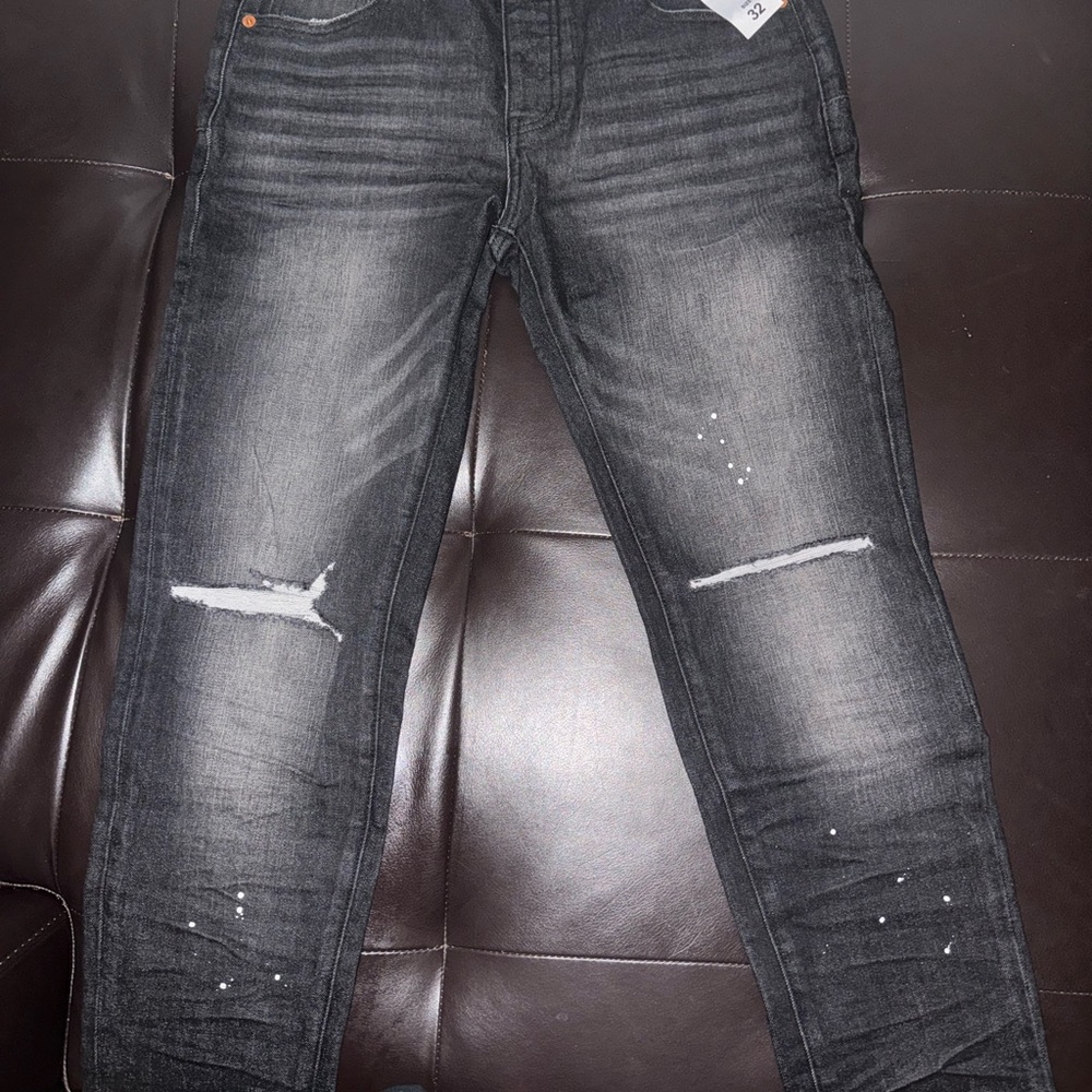 Men's purple skinny jeans